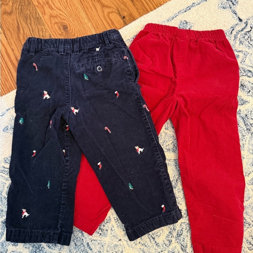 Christmas Holiday Toddler Boy Corduroy Pants Size 3T - Picture 7 of 8